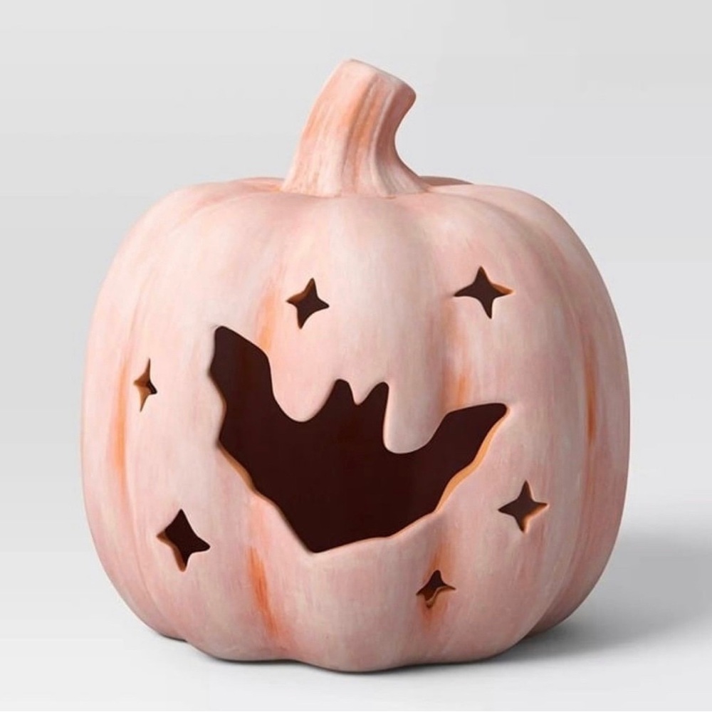 Hyde & Eek Terracotta Bat Pumpkin Halloween Party Decoration Target
